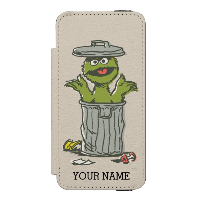 Oscar the Grouch Vintage Incipio iPhone Wallet Case (Folio Front)