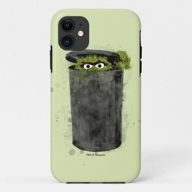 Oscar the Grouch | Watercolor Trend Case-Mate iPhone Case (Back)