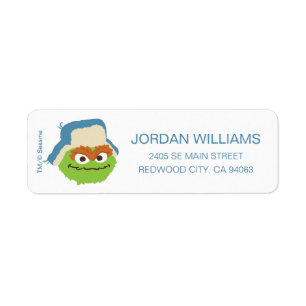 Oscar the Grouch Woodland Face   Add Your Info