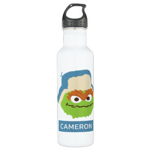 Oscar the Grouch Woodland Face   Add Your Name 710 Ml Water Bottle