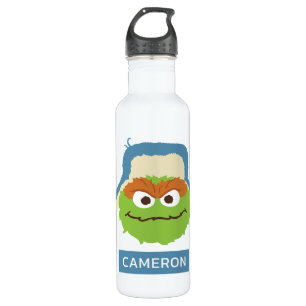 Oscar the Grouch Woodland Face   Add Your Name 710 Ml Water Bottle