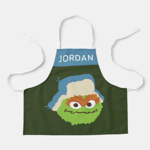 Oscar the Grouch Woodland Face Add Your Name Apron