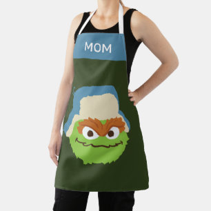 Oscar the Grouch Woodland Face Add Your Name Apron