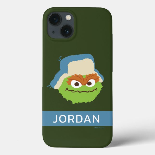 Oscar the Grouch Woodland Face | Add Your Name Case-Mate iPhone Case (Back)