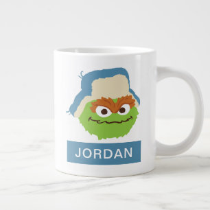 Oscar the Grouch Woodland Face Add Your Name Large Coffee Mug