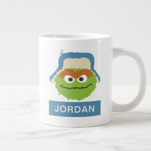 Oscar the Grouch Woodland Face Add Your Name Large Coffee Mug