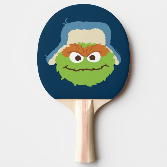 Oscar the Grouch Woodland Face Ping Pong Paddle (Front)