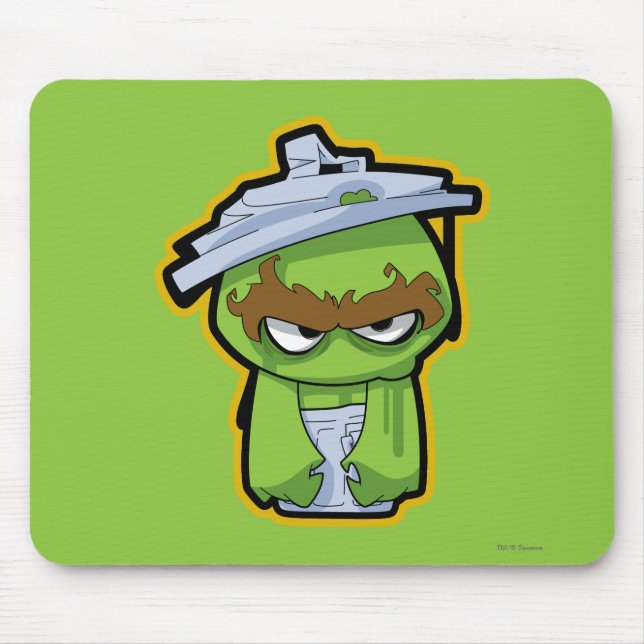 Oscar the Grouch Zombie Mouse Mat (Front)