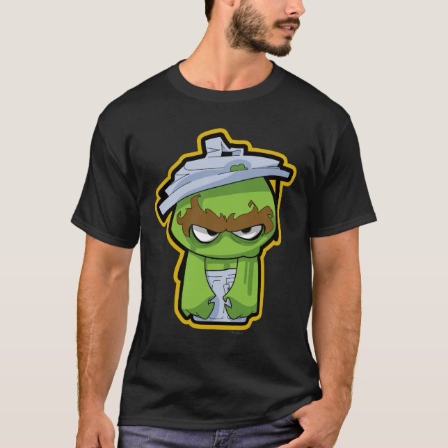 Oscar the Grouch Zombie T-Shirt (Front)