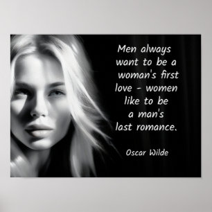 Oscar Wilde -- quote art  Last Romance Poster