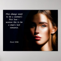 Oscar Wilde -- quote art  Last Romance Poster