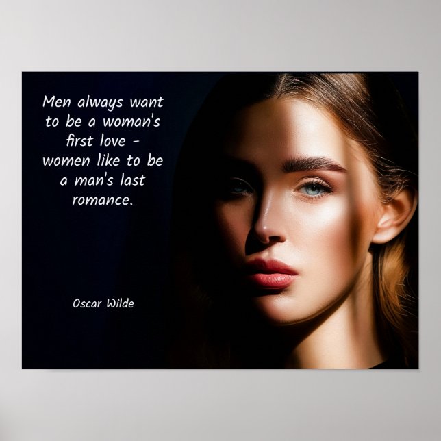Oscar Wilde -- quote art  Last Romance Poster (Front)
