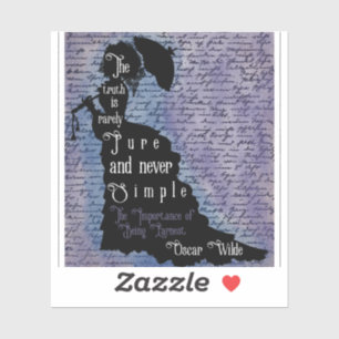 Oscar Wilde Quote Silhouette Poster