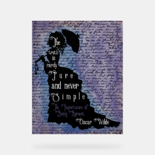 Oscar Wilde Quote Silhouette Poster