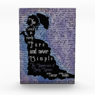 Oscar Wilde Quote Silhouette Poster Photo Block