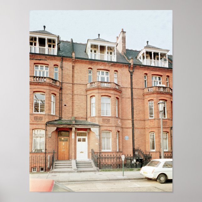 Oscar Wilde's house in Tite Street, Chelsea Poster (Front)