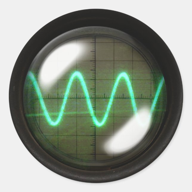 Oscillator Classic Round Sticker (Front)