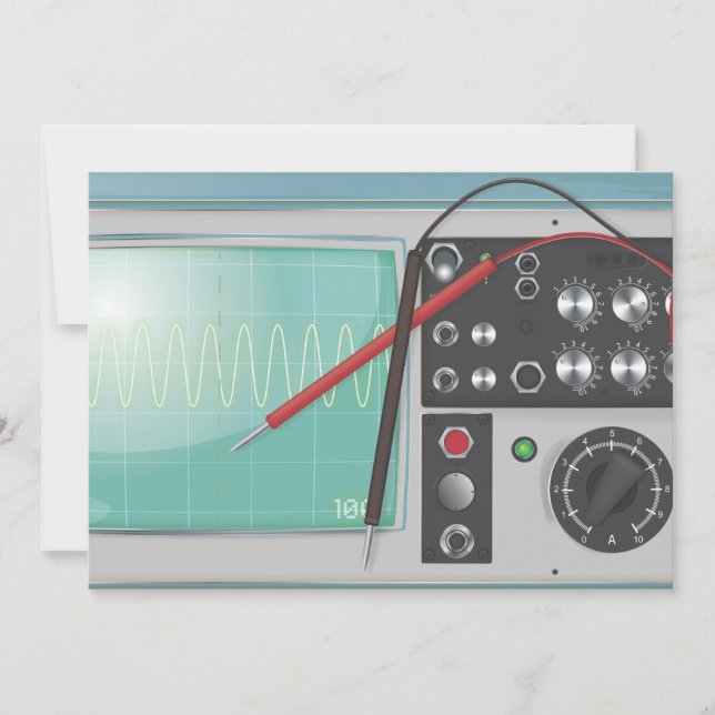 Oscilloscope Invitation (Front)