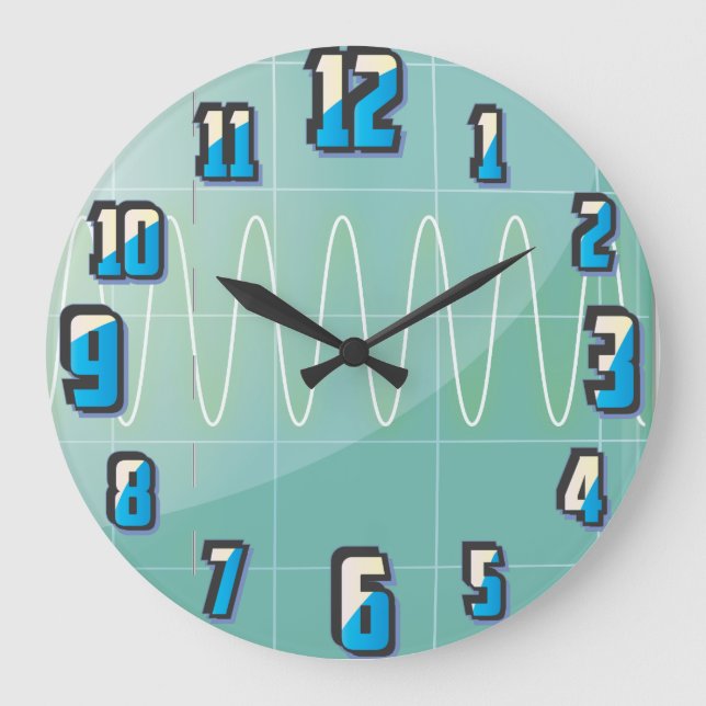 Oscilloscope Large Clock (Front)