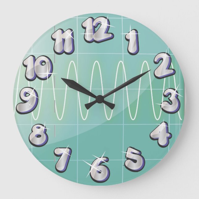 Oscilloscope Large Clock (Front)