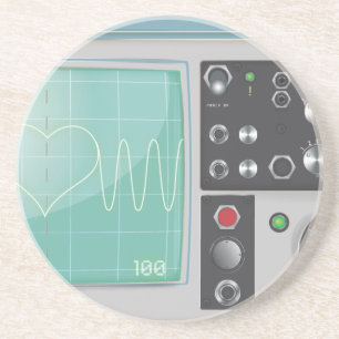 Oscilloscope Love Coaster
