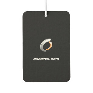 osearts.com Black Background Car Air Freshener