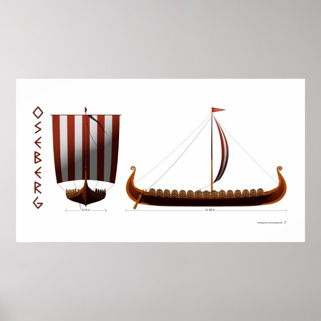 Oseberg Viking Ship Poster (Front)
