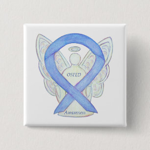 OSFED (Eating Disorder) Awareness Ribbon Angel Pin