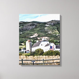 Osguthorpe Barn in Park City, Utah Canvas Print