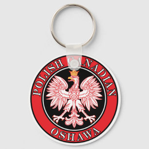 Oshawa Polish Canadian Eagle Key Ring