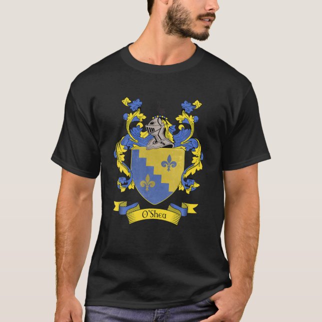 O'shea Coat Of Arms | O'shea Surname Family Crest T-Shirt (Front)