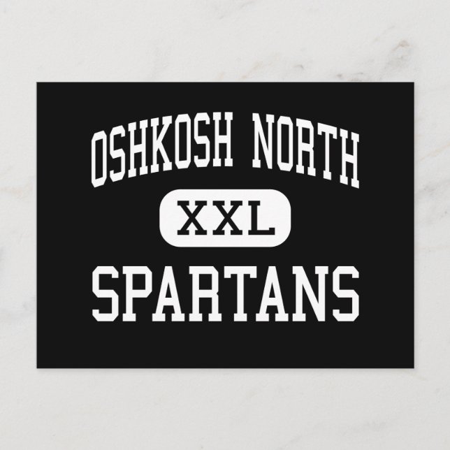 Oshkosh North - Spartans - High - Oshkosh Postcard (Front)