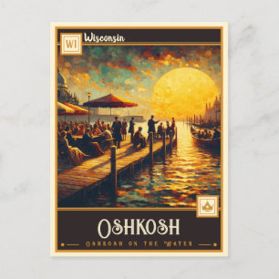 Oshkosh, Wisconsin   Vintage Postcard