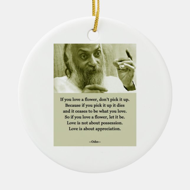 Osho Ceramic Tree Decoration (Front)