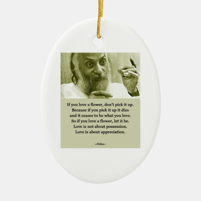Osho Ceramic Tree Decoration (Front)