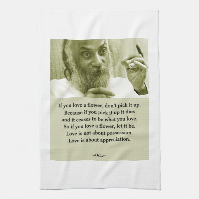 Osho Tea Towel (Vertical)