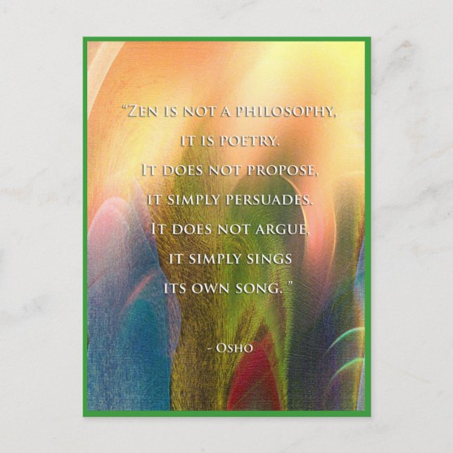 Osho Zen quote postcard (Front)