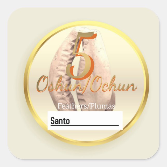 Oshun Ebo /Ocha stickers (Front)