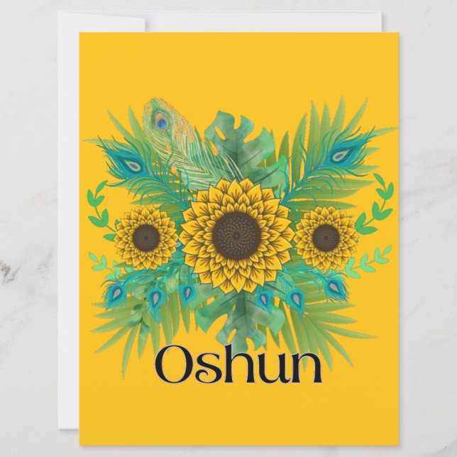 Oshun Goddess Sunflowers (Front)
