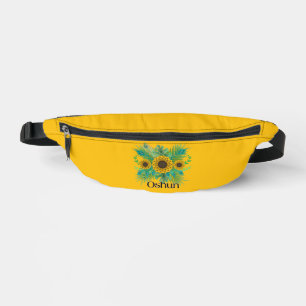 Oshun Goddess Sunflowers Bum Bags