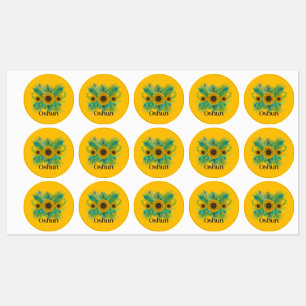 Oshun Goddess Sunflowers Labels