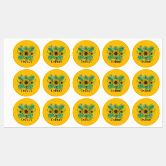 Oshun Goddess Sunflowers Labels