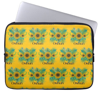 Oshun Goddess Sunflowers Laptop Sleeve