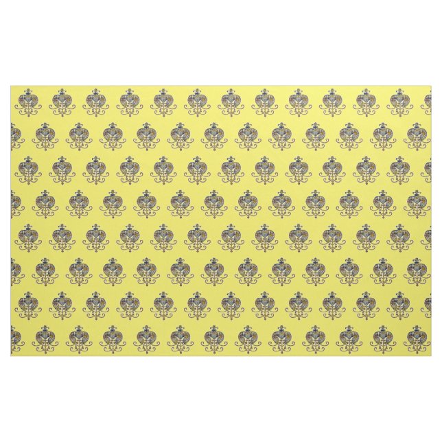 Oshun Goddess Veve Sigil Fabric (Yard)
