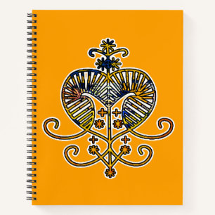 Oshun Goddess Veve Sigil Notebook