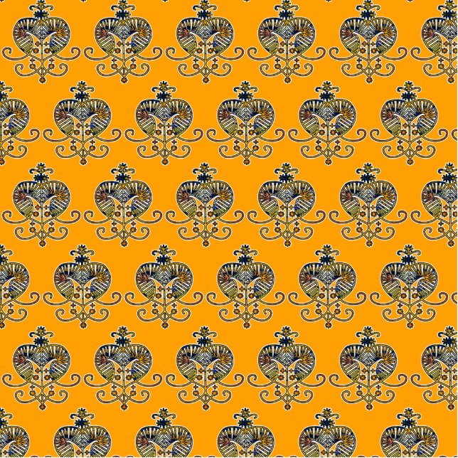 Oshun Goddess Veve Sigil Standing Photo Sculpture (Front)