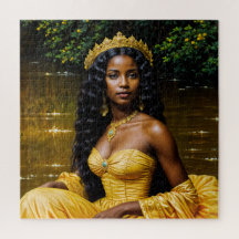 Oshun Orisha - Regal African Goddess Art Puzzle