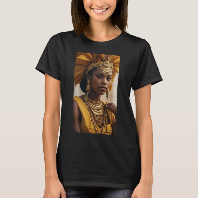 Oshun (Oxum) - The Radiant Love Goddess of Rivers T-Shirt (Front)