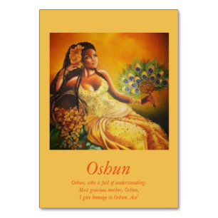 Oshun Table Card