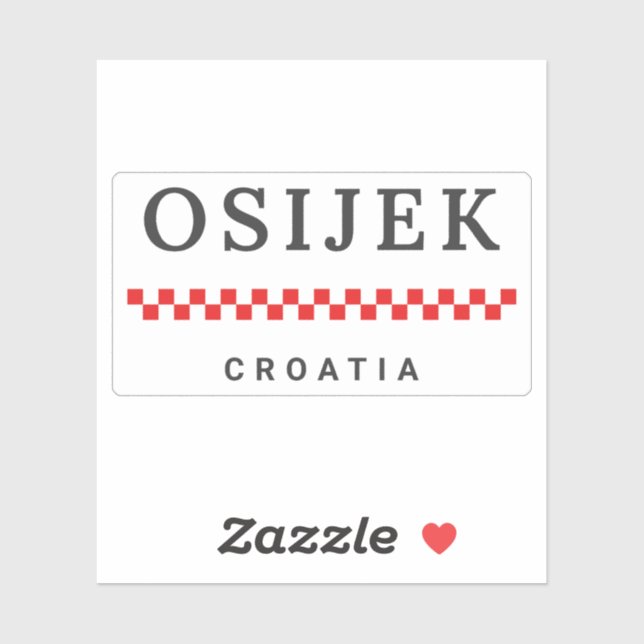 Osijek City Croatia (Sheet)